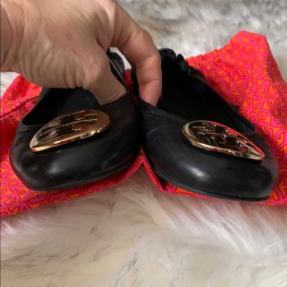 Tory Burch Classic Reva Ballet black flats - Picture 6 of 8